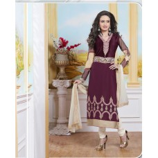 Salwar Kameez with floral embroidery work 